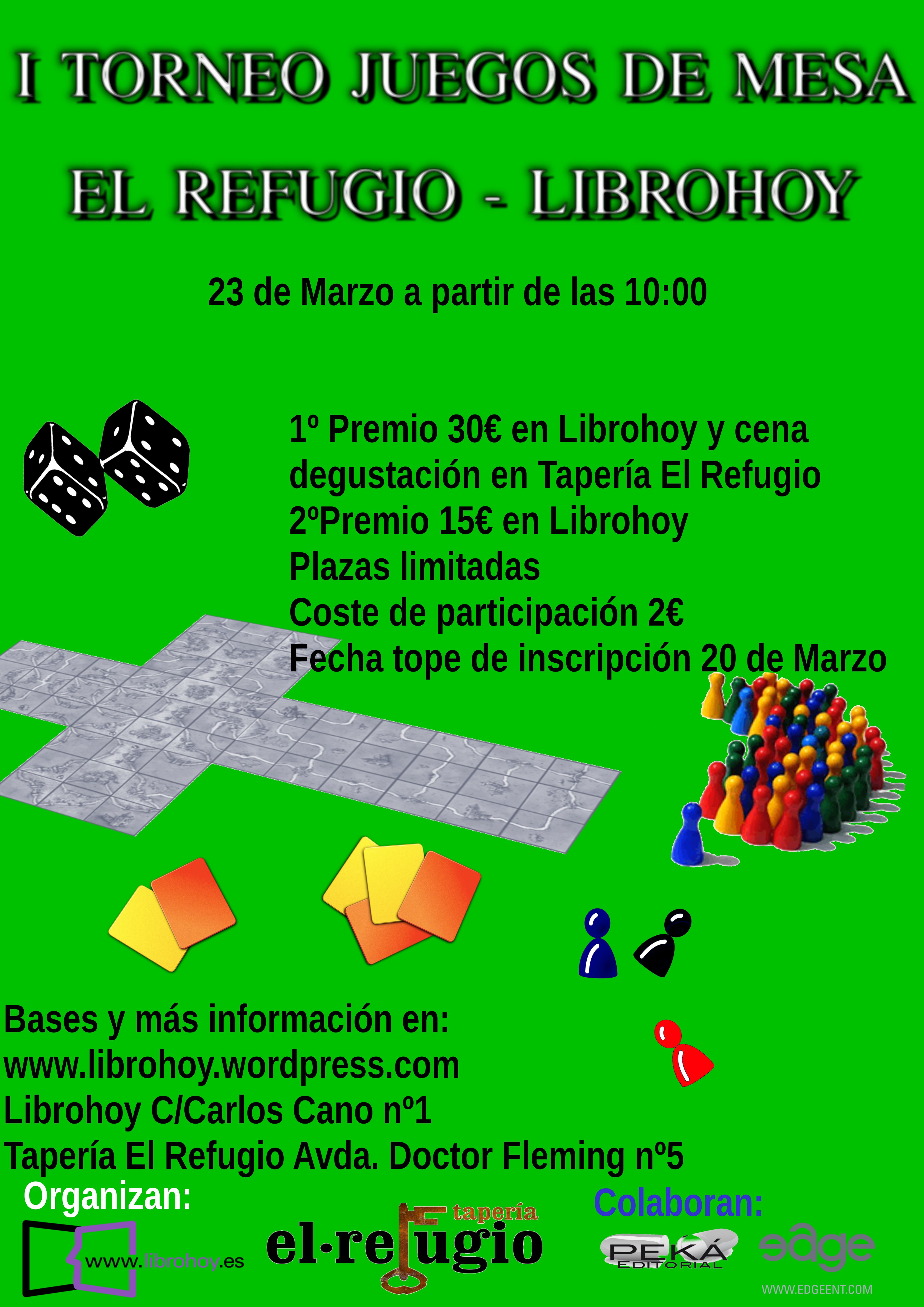 1er Torneo de juegos de mesa El Refugio-Librohoy - Córdoba